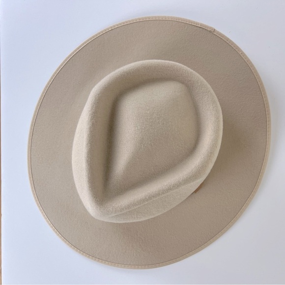 Will + Bear Handmade In Australia Boho Festival Wool Calloway Cream Felt Sun Hat
